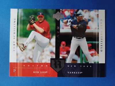 2004 UPPER DECK RIVALS CURT SCHILLING GARY SHEFFIELD #20 RED SOX VS YANKEES - Image 1 of 2