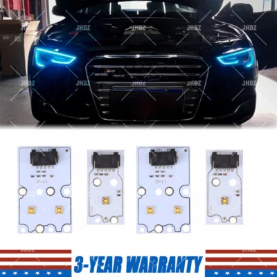 1 juego de placas LED Ice Blue Angel Eye DRL para Audi A5 S5 2013-2017 faros de xenón Foto 1 de 3