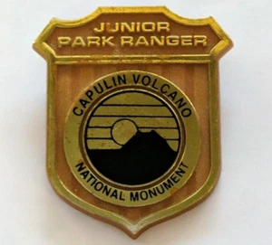 Capulin Volcano National Monument Badge Junior Park Ranger Pin Plastic Jr - Picture 1 of 2