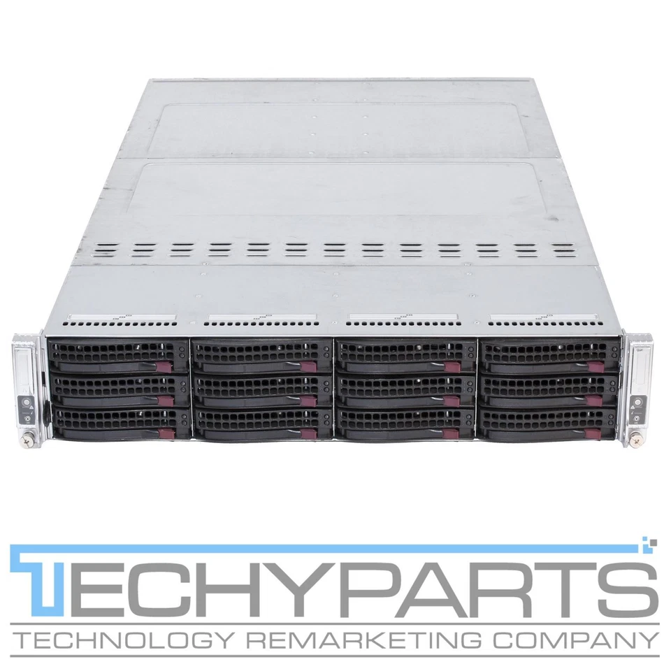 SUPERMICRO 6028TP-DNCR 2U SuperServer 2-Node X10DRT-P 4x LGA2011v3 E5-2600v3/v4 - Image 1 of 2