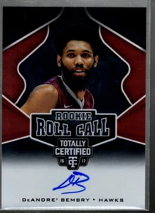 A9147- 2016-17 Totally Certified Rookie Roll Call Autographs #16 DeAndre' Bembry - Picture 1 of 2