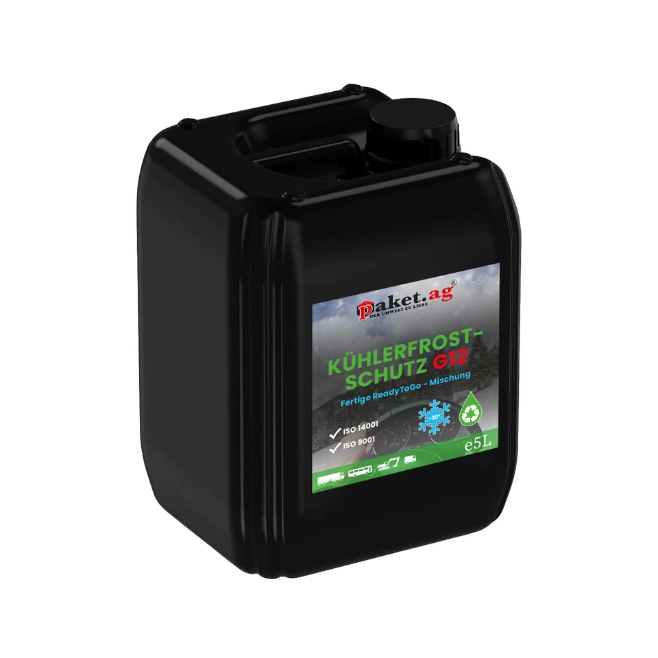 PAKET.AG Kühlerfrostschutz 5Liter Kühlmittel G12, bis -30 * fertige Ready to go Mischung.