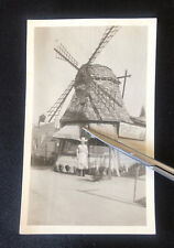 Vintage 1920s Van de Kamp's Holland Dutch Bakery Shop Los Angeles Windmill Photo