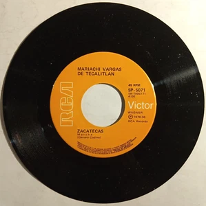 MARIACHI VARGAS DE TECALITLAN -ZACATECAS / TEATRO PRINCIPAL- MEXICAN 7" SINGLE - Picture 1 of 3