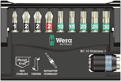 Wera 05073630001 Rapidaptor Screwdriver Bit Set, 9 Piece - Image 1 of 4