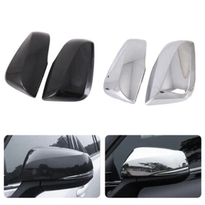 2PCS Side Rearview Mirror Cap Cover Trim For Toyota RAV4 2019-2024 Carbon Fiber - Picture 1 of 17