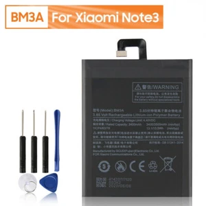 Batteria di ricambio originale BM3A per Xiaomi Mi Note3 Note 3 batterie 3400mAh - Foto 1 di 6
