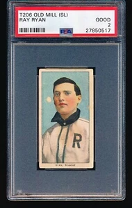 Old Mill Ray Ryan 1909 T206 PSA 2 - Southern Leaguer - Imagen 1 de 2