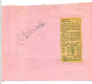 Chet Walker Autograph  Chicago Bulls 1973 - Picture 1 of 1