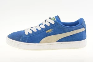 PUMA Suede J Blue/White 355110-02 Kids Junior Trainers Size UK 5 - Picture 1 of 9