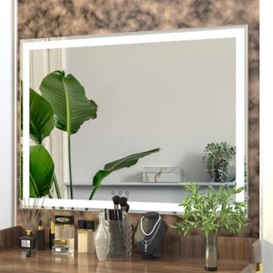 Hollywood Vanity Mirror 92x68cm Lights 3 Modes Smart Touch Makeup Mirror - Picture 1 of 5