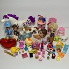 Lot of 55 Assorted Small Girl Toys Dolls Figurines