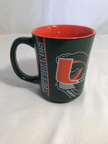 University of Miami Hurricanes U Sebastian the Ibis Collegiate Mug NEW w/Sticker Cover