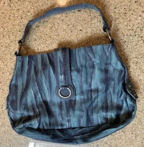 CHARLIE LAPSON ALIGATOR Wildleder blau MUSTER MEHRERE VERGLEICHE HANDTASCHE Handtasche neu - Bild 1 von 7