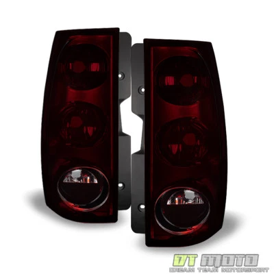 2007-2014 GMC Yukon XL 1500 2500 [Red Smoked] Tail Lights Brake Lamps Left+Right - Image 1 of 4