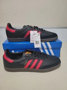 Adidas Samba schwarz & rot brandneu Größe 12,5 limitierte Auflage - Bild 1 von 13