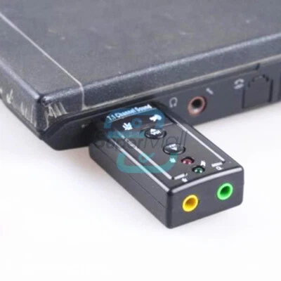 Mini USB 2.0 3D Virtual 480Mbps External 7.1 Channel Audio Sound Card Adapter - Bild 1 von 4