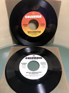 BRUCE SPRINGSTEEN 45 Lot DEMO "MY HOMETOWN" & “Hungry Heart” - Picture 1 of 7