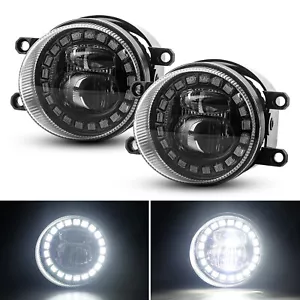 Pair Front LED Fog Lights Kit for Toyota Yaris Camry Corolla Sienna 4 Runner SR5 - Picture 1 of 13