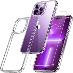 Case + Tempered Glass For iPhone 15 14 13 12 11 Pro Max Plus Mini XR XS 7 8 SE - Picture 1 of 9