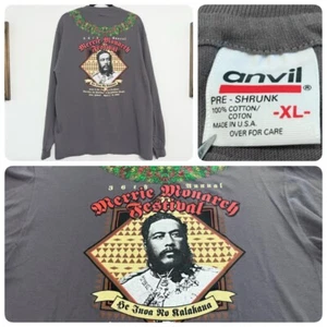 NWOT NOS VTG 90s Merrie Monarch Festival Long Sleeve T-Shirt Hawaii USA Made XL - Picture 1 of 8