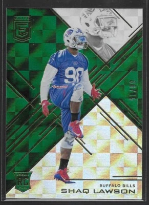 2016 Elite Green #113 Shaq Lawson RC #'d/99 - Image 1 of 2