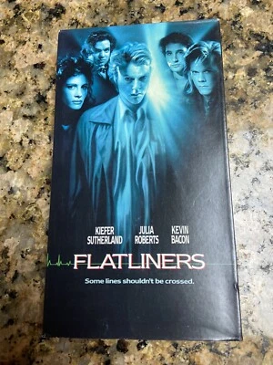 Vintage FLATLINERS Horror VHS Cassette Tape Keifer Sutherland Julia Roberts NM - Image 1 of 4