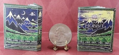 LEE ANN BORGIA MINIATURE BOOKS 1:6 SCALE MINIATURE BOOK THE HOBBIT ILLUSTRATED PLAYSCALE BARBIE