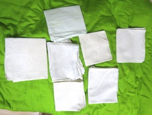 geschirrtücher tücher leinen baumwolle sehr alt gebraucht 7 teilig - Bild 1 von 9