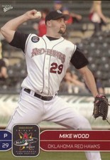 2007 Oklahoma Red Hawks MIKE WOOD ROYALS MULTIAD west palm beach fl