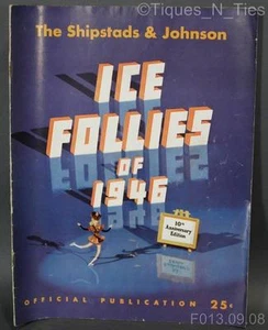 Programa Oficial de Limpieza (HH) Shipstads & Johnson ICE FOLLIES de 1946 de colección - Imagen 1 de 5