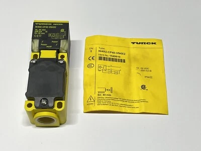 Turck Ni40U-CP40-VN4X2 Inductive Proximity Switch 10-65VDC 40mm Sensing 1540610 - Image 1 of 4