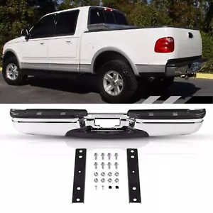 Rear Step Bumper W/o Park Sensor Holes FO1101141 For 1999-2007 Ford F-250 F-350 - Picture 1 of 16