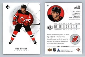 Nico Hischier - Devils #47 SP Authentics 2020-21 Upper Deck Card - Picture 1 of 1