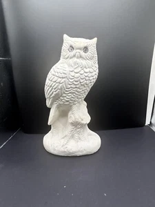Vintage Cermic Porceline 6.5 in White Owl Sculpure Figure - Picture 1 of 7