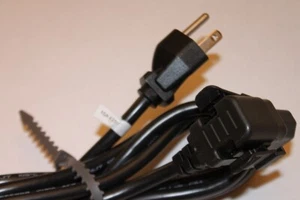 Power Cable Cord Panasonic Plasma HDTV w/Noise Suppressor Clip K2CG3YY00162 - Zdjęcie 1 z 3