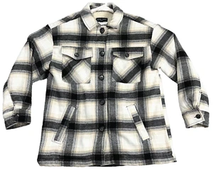 Love Tree Damen karierte Sherpa Polarfleece gefütterte Jacke Größe M sehr warm - Bild 1 von 8