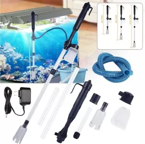 Electric Aquarium Vacuum Gravel Cleaner Adjustable Automatic Fish Tank Cleaner - Picture 1 of 22