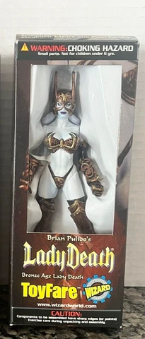 Brian Pulido's Lady Death Toy Fare Exclusive Action Figure Bronze Age NEW IN BOX Cover