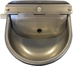 STAINLESS STEEL AUTOMATIC STOCK WATERER DRINKER HORSE CATTLE GOAT SHEEP PIG DOG - Picture 1 of 3