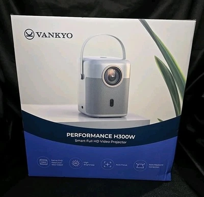 NEW VANKYO Performance (H300W) - Smart Full HD 1080P Video Portable Projector - Image 1 of 4