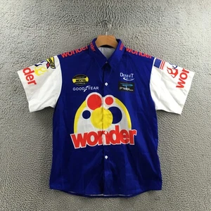 Ricky Bobby Talladega Nights Filmhemd Herren Blau Knopfleiste Kurzarm Kragen - Bild 1 von 15