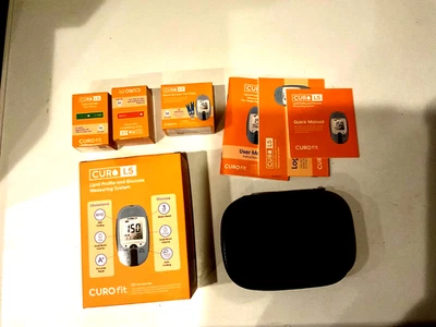 Curo l5 Quick Home Blood Total Cholesterol/Triglycerides/Glucose Test Kit - Image 1 of 3