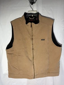 Wolverine Vest Mens XL /TG Sherpa Lined Brown Full Zip Outdoor Work Hunting - Picture 1 of 15