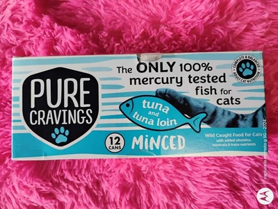 12 pack pure creavings  100% mercury tested fish for cats tuna and tuna loin - Image 1 of 2