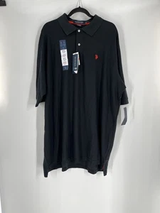 U.S. POLO ULTIMATE PIQUE men black shirt NWT 2XLT embroidered pony outdoors Y2K - Picture 1 of 11