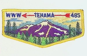 Tehama Lodge 485 Mount Lassen Area Council CA (soiled) Flap YEL Bdr (PK1320) - Picture 1 of 2