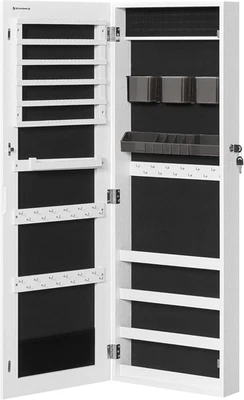 Armadietto Portagioie Da Parete O Porta, Specchiera Portagioielli Con Serratura, - Immagine 1 di 4