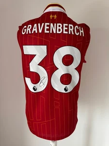 Signed RYAN GRAVENBERCH Shirt - Liverpool - COA - Holland Ajax Bayern Munich - Picture 1 of 6