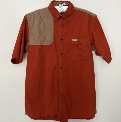 Game Guard Original Men's Hunting Shooting Shirt Tan Orange Short Sleeve Sz M - Image 1 of 4